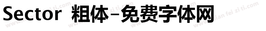 Sector 粗体字体转换